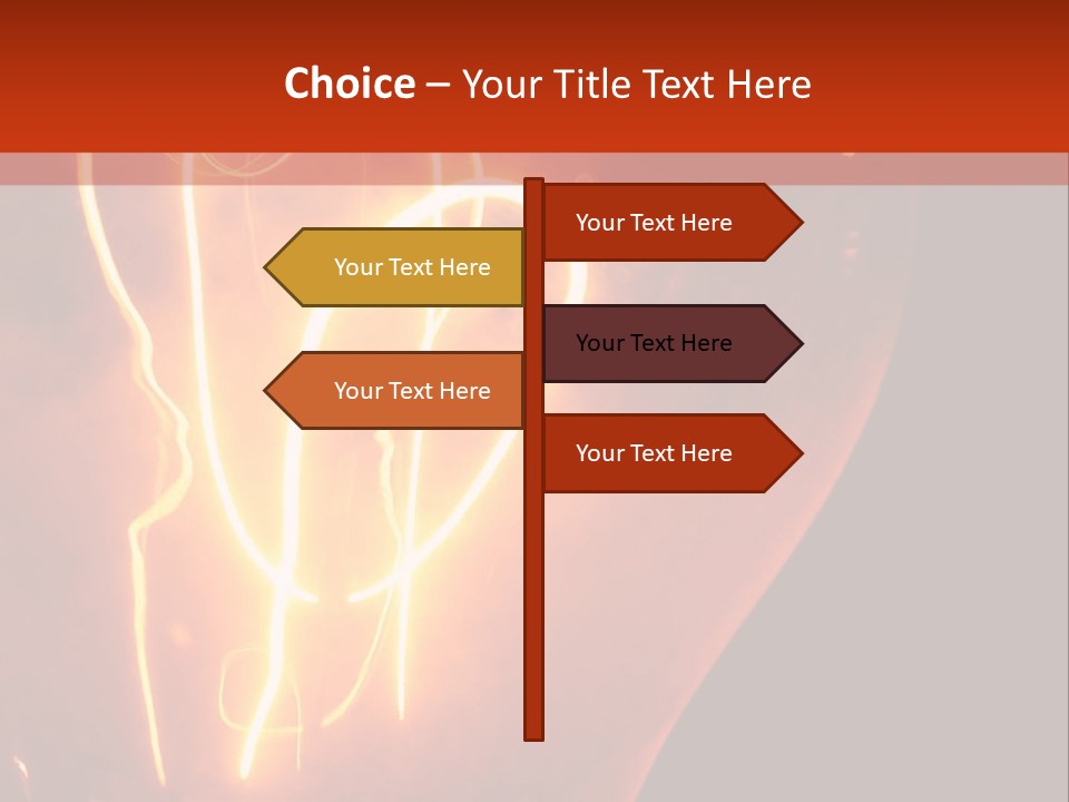 Filament Vintage Electricity PowerPoint Template