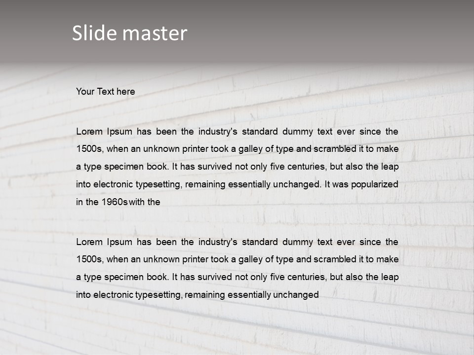 Wall Plasterboard Sheetrock PowerPoint Template