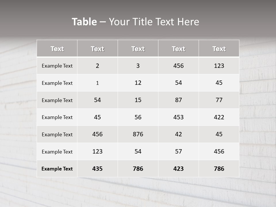 Wall Plasterboard Sheetrock PowerPoint Template