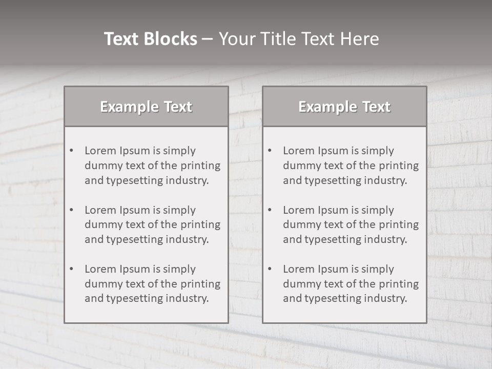Wall Plasterboard Sheetrock PowerPoint Template