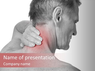 Injury Shoulder Touch PowerPoint Template
