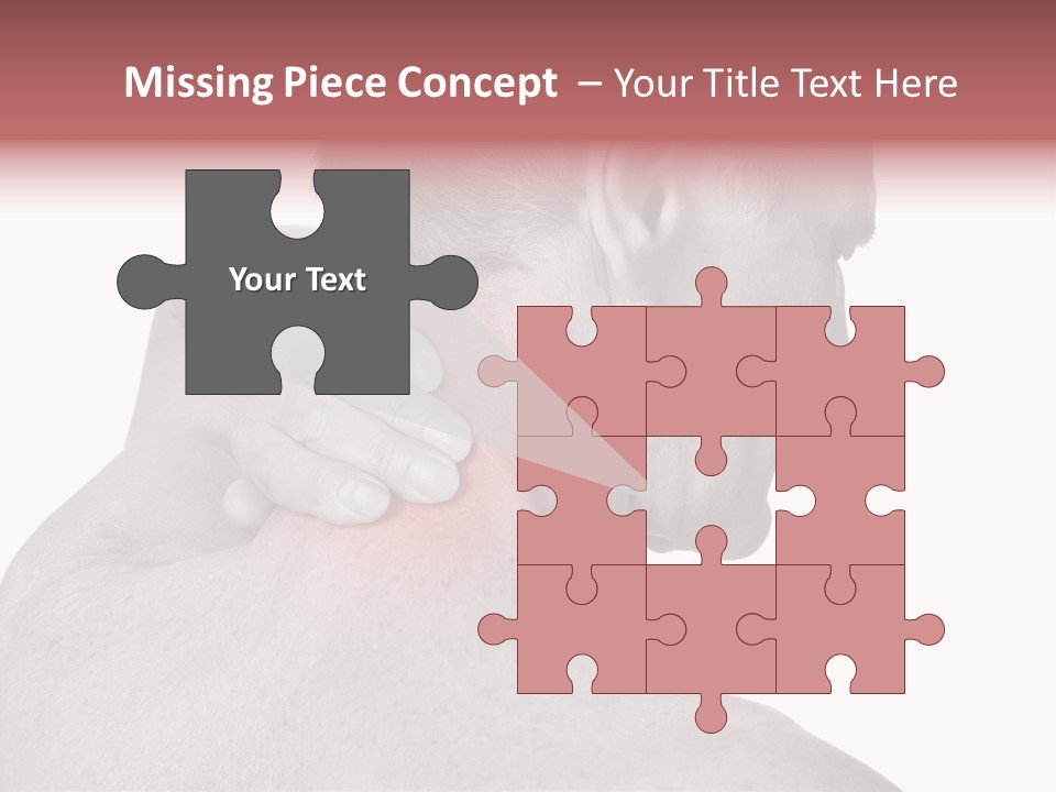 Injury Shoulder Touch PowerPoint Template