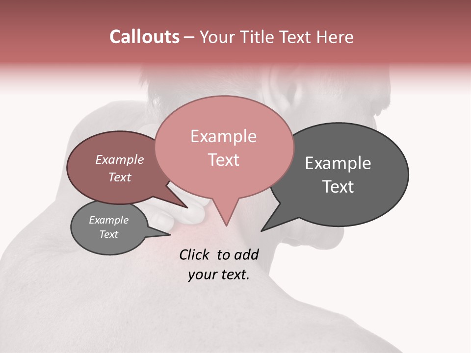 Injury Shoulder Touch PowerPoint Template