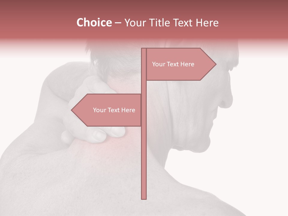 Injury Shoulder Touch PowerPoint Template