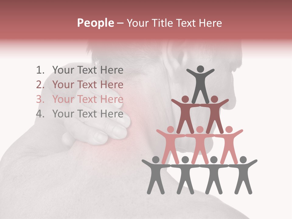 Injury Shoulder Touch PowerPoint Template