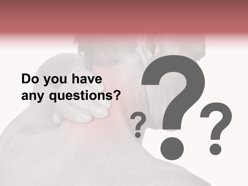 Injury Shoulder Touch PowerPoint Template