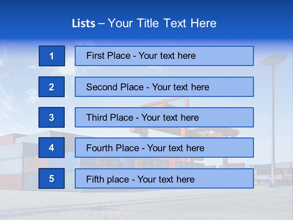 Transport Day Storage PowerPoint Template