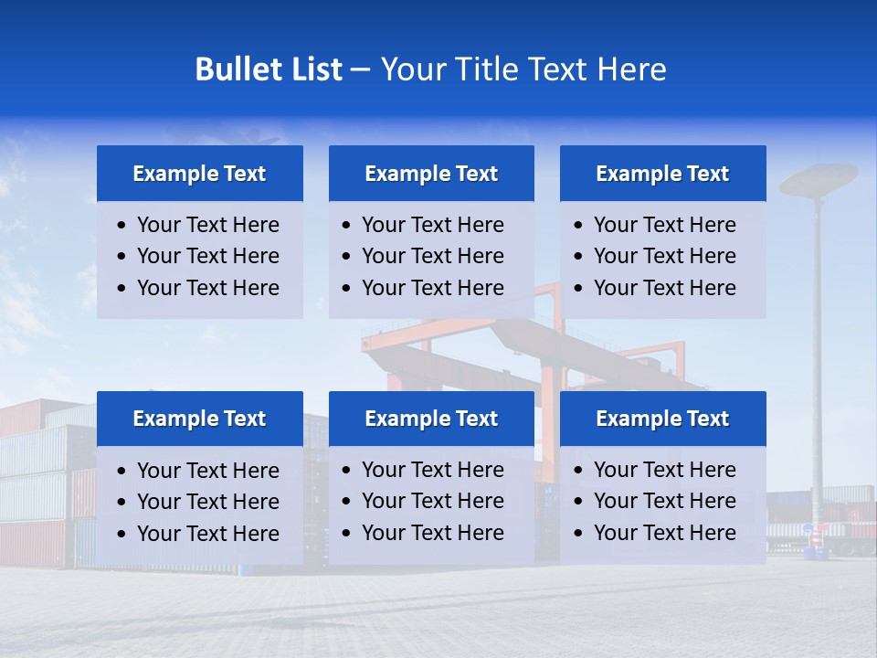 Transport Day Storage PowerPoint Template