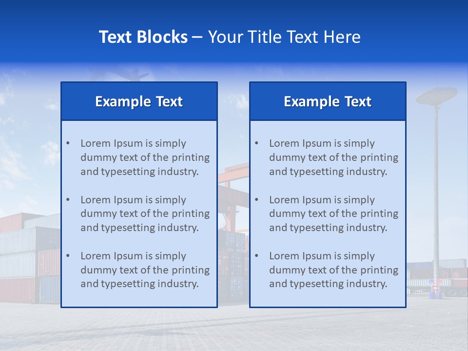 Transport Day Storage PowerPoint Template