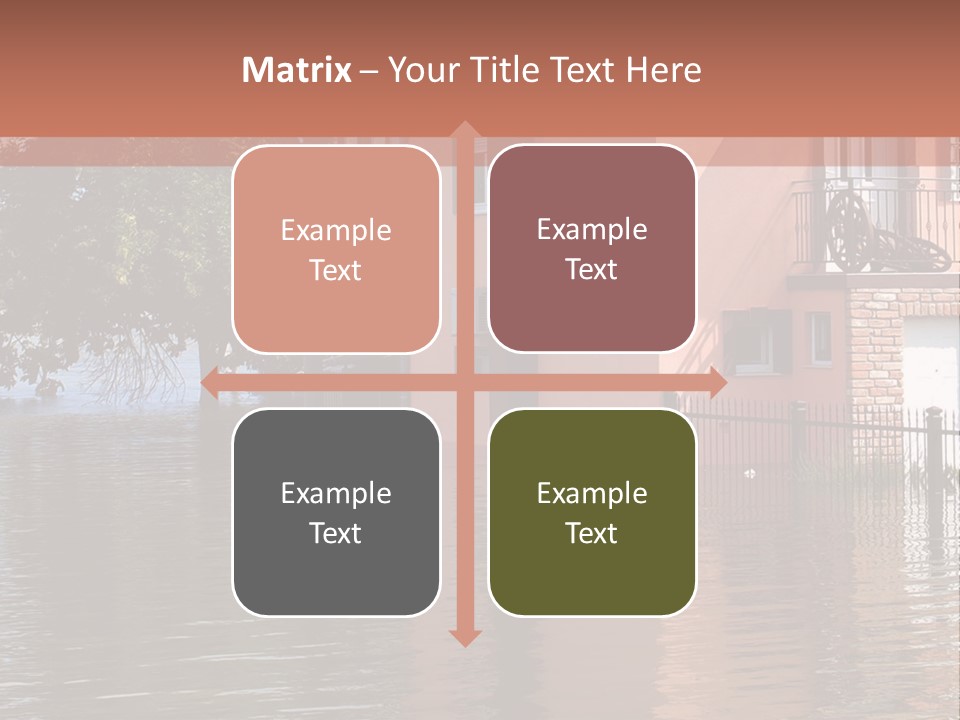 Spring Entrance Property PowerPoint Template