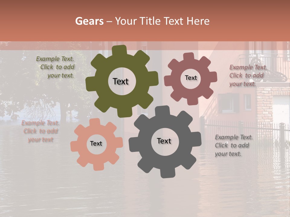 Spring Entrance Property PowerPoint Template