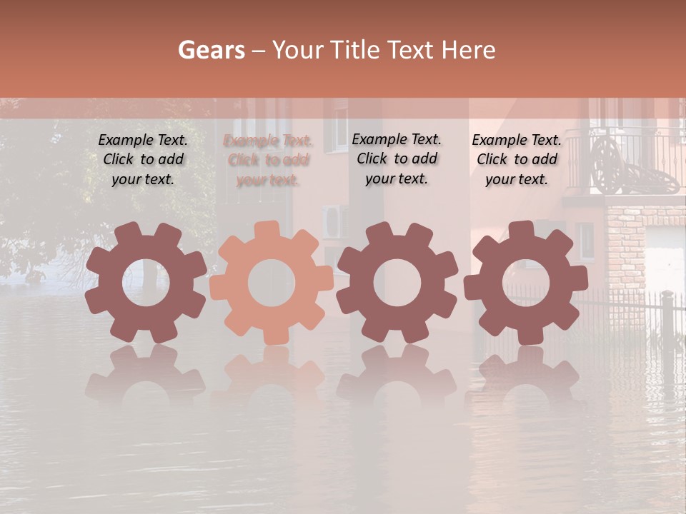 Spring Entrance Property PowerPoint Template