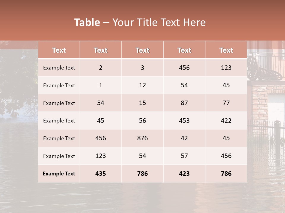 Spring Entrance Property PowerPoint Template