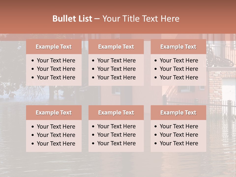 Spring Entrance Property PowerPoint Template