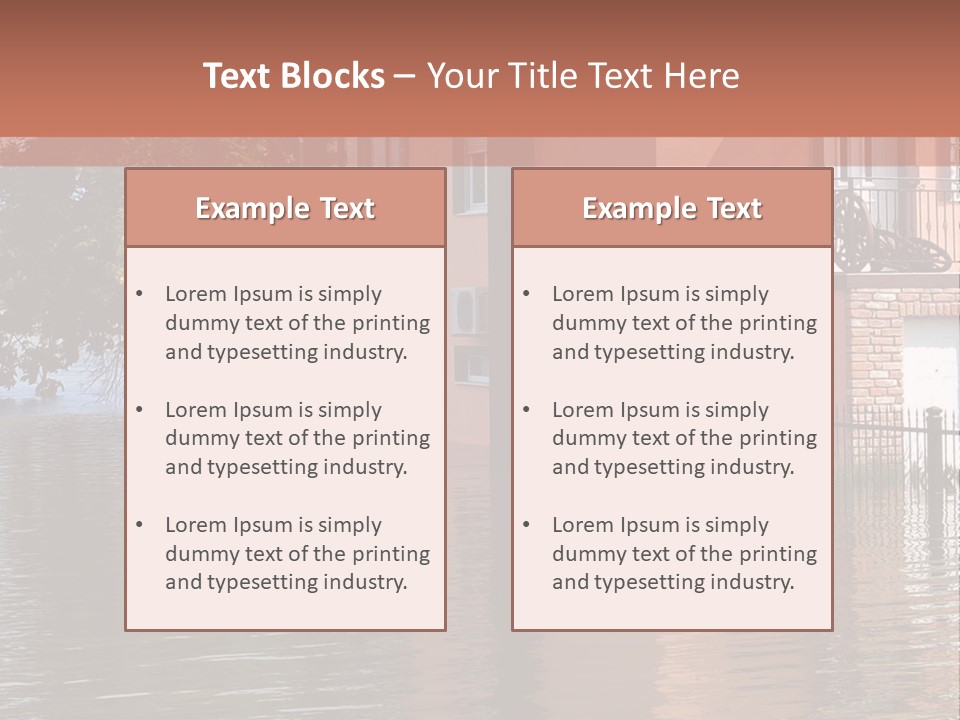 Spring Entrance Property PowerPoint Template
