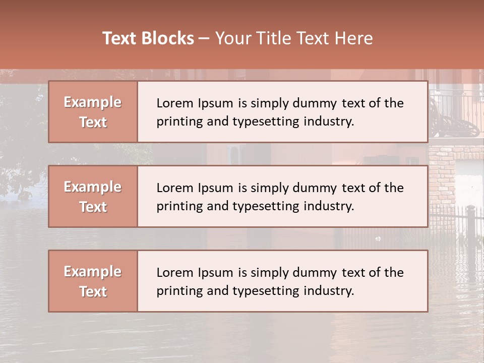 Spring Entrance Property PowerPoint Template