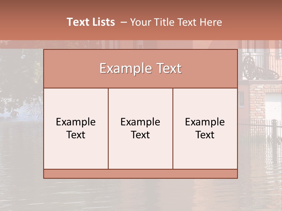 Spring Entrance Property PowerPoint Template