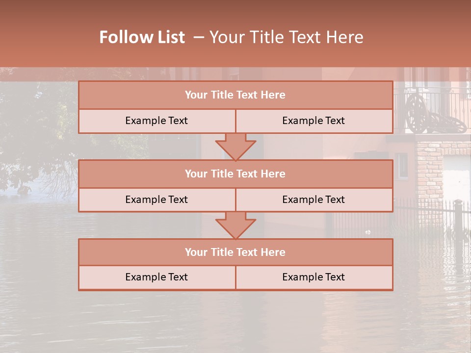 Spring Entrance Property PowerPoint Template