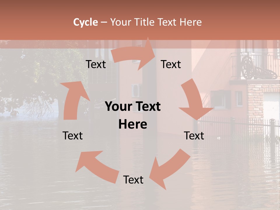Spring Entrance Property PowerPoint Template