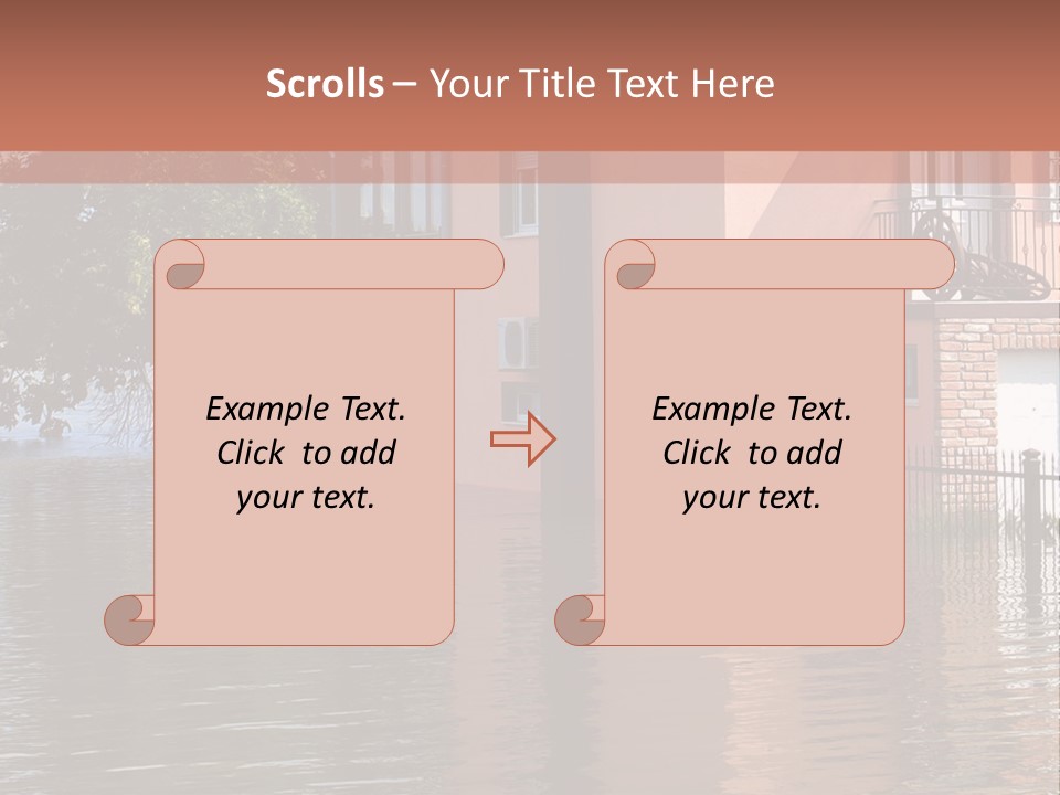 Spring Entrance Property PowerPoint Template