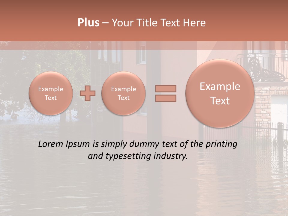 Spring Entrance Property PowerPoint Template