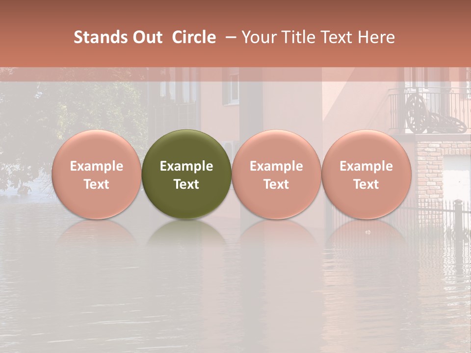 Spring Entrance Property PowerPoint Template