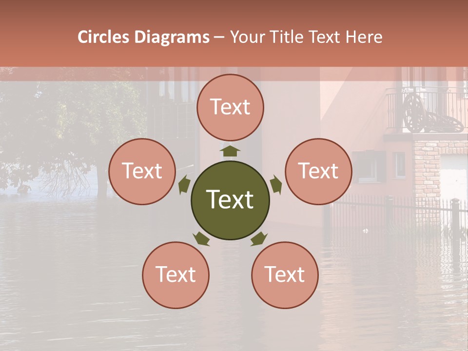 Spring Entrance Property PowerPoint Template