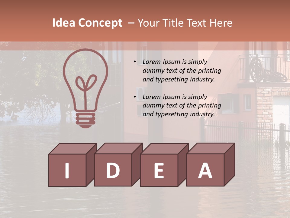 Spring Entrance Property PowerPoint Template