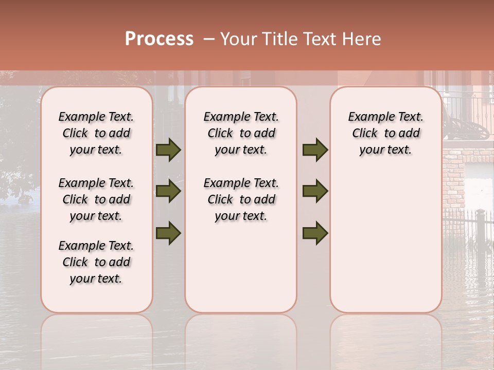 Spring Entrance Property PowerPoint Template