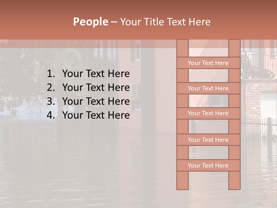 Spring Entrance Property PowerPoint Template