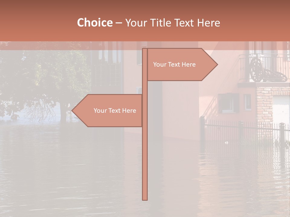 Spring Entrance Property PowerPoint Template