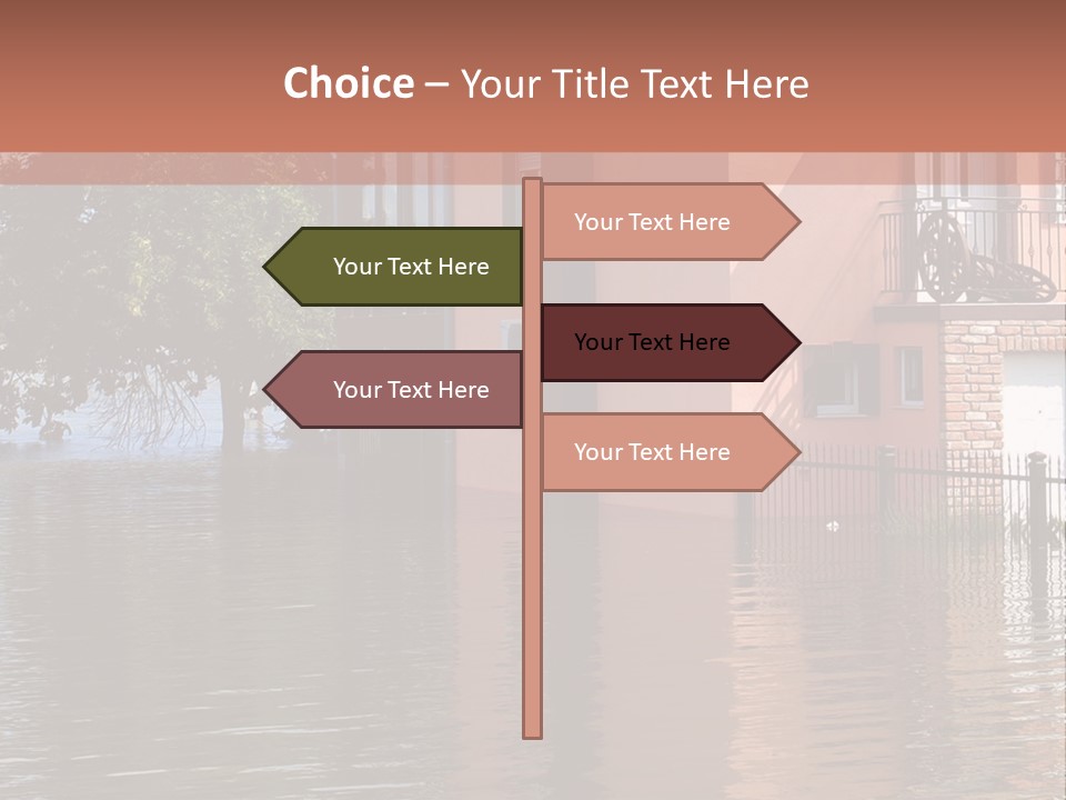 Spring Entrance Property PowerPoint Template