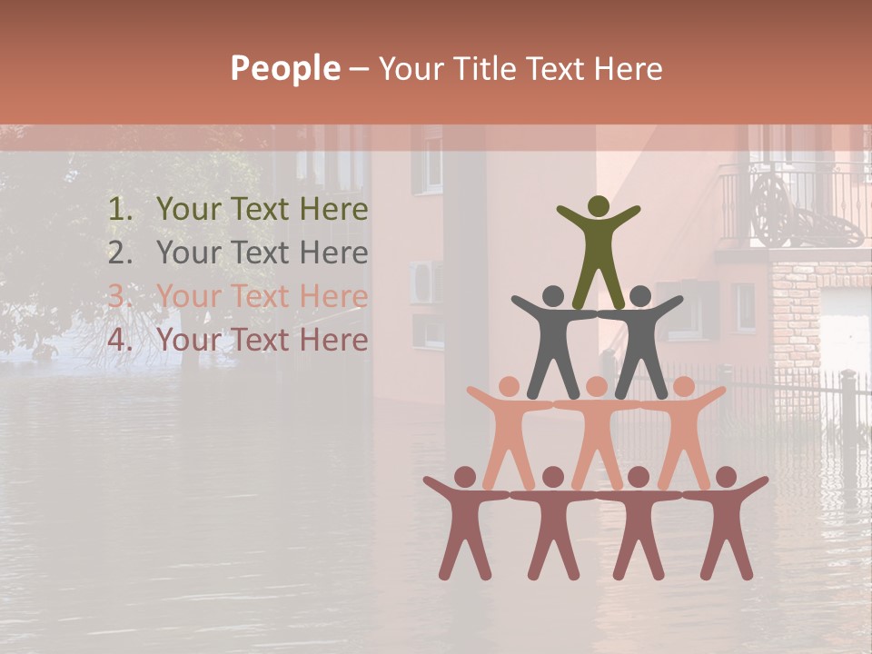 Spring Entrance Property PowerPoint Template