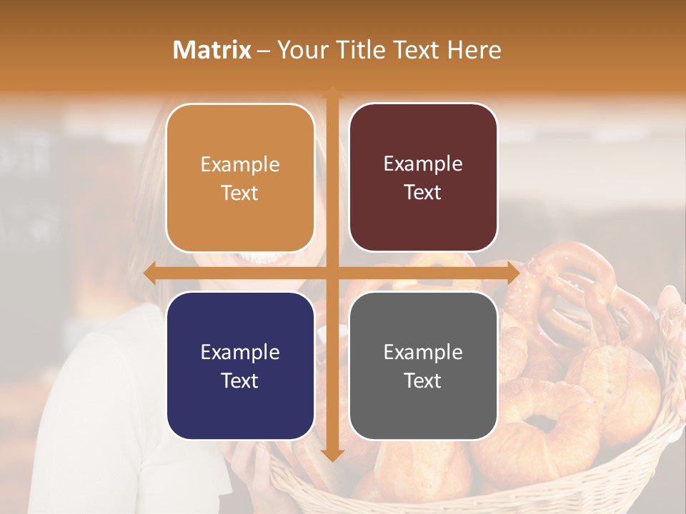 Traditional Baker Shop Assistant PowerPoint Template