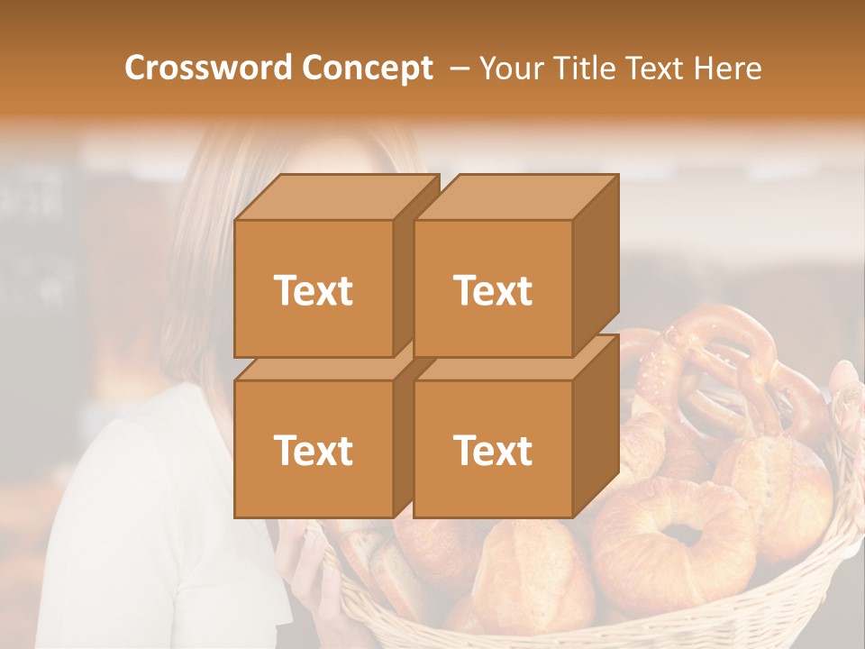 Traditional Baker Shop Assistant PowerPoint Template