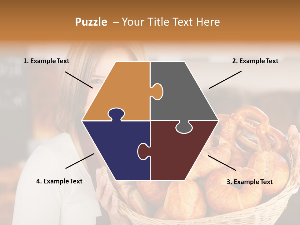 Traditional Baker Shop Assistant PowerPoint Template