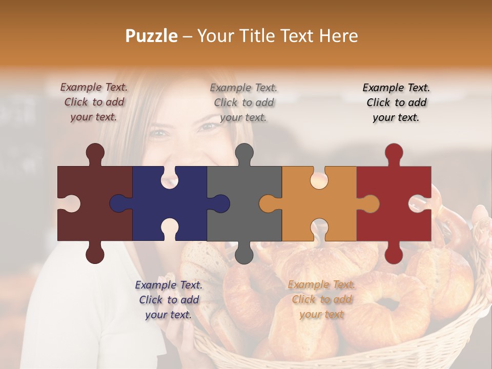 Traditional Baker Shop Assistant PowerPoint Template