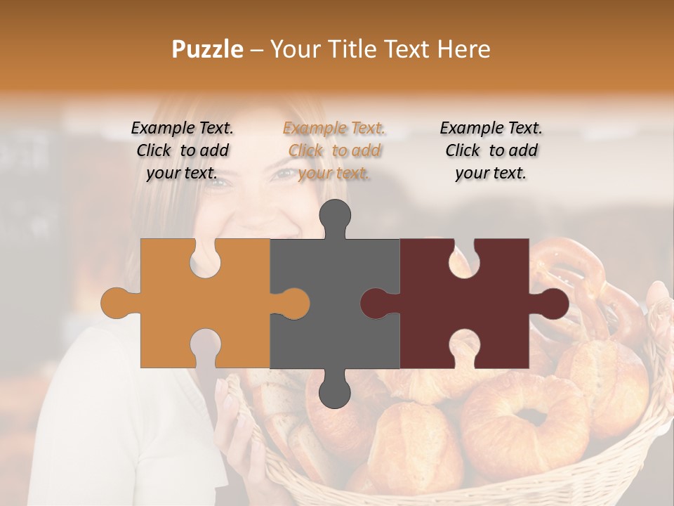 Traditional Baker Shop Assistant PowerPoint Template