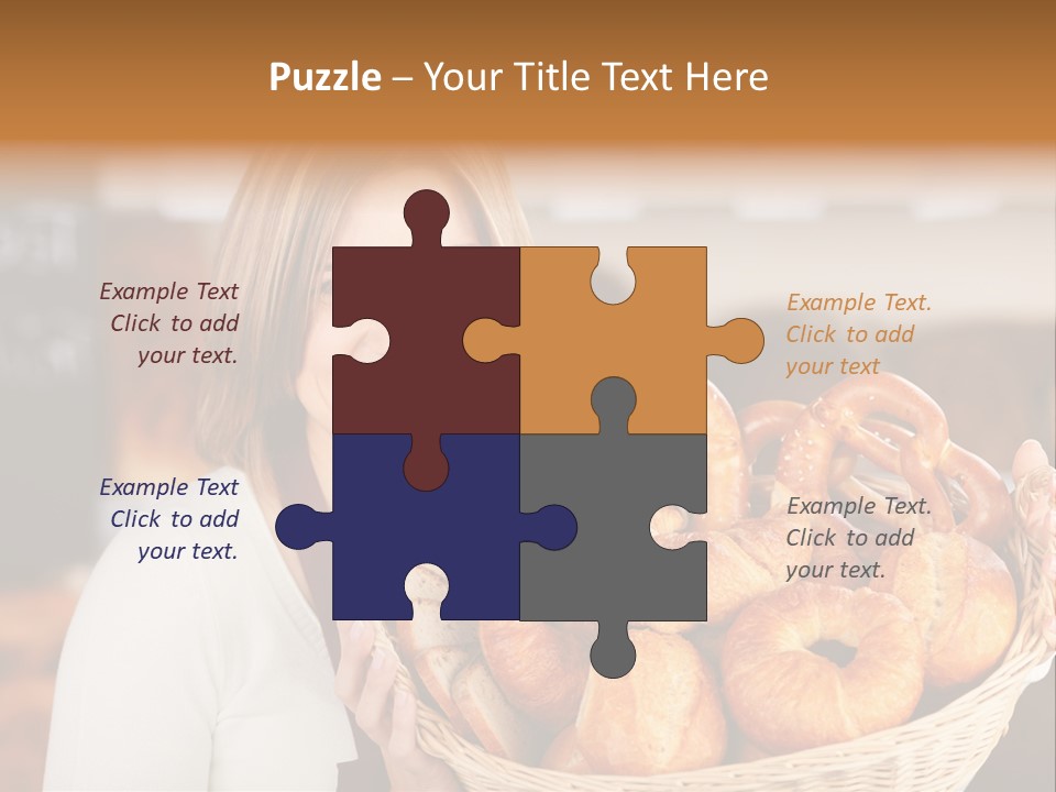 Traditional Baker Shop Assistant PowerPoint Template