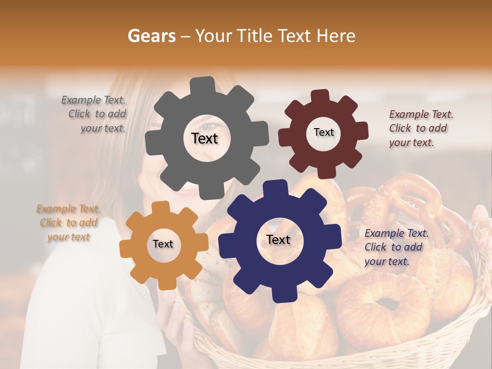 Traditional Baker Shop Assistant PowerPoint Template