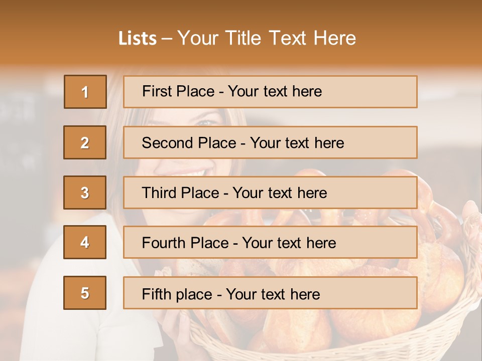 Traditional Baker Shop Assistant PowerPoint Template