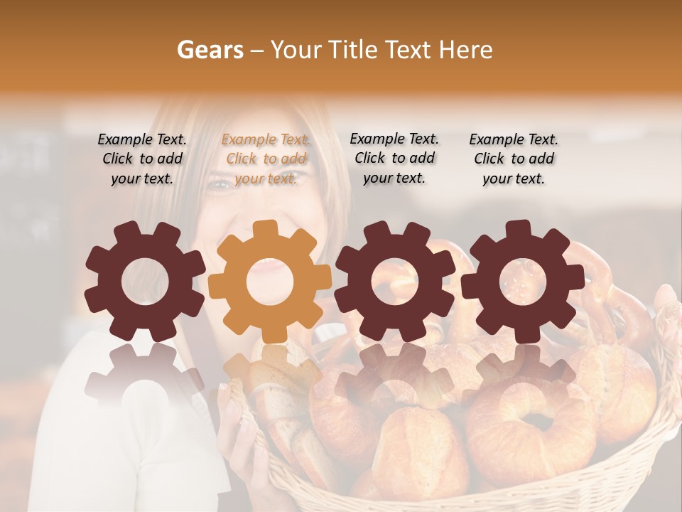 Traditional Baker Shop Assistant PowerPoint Template