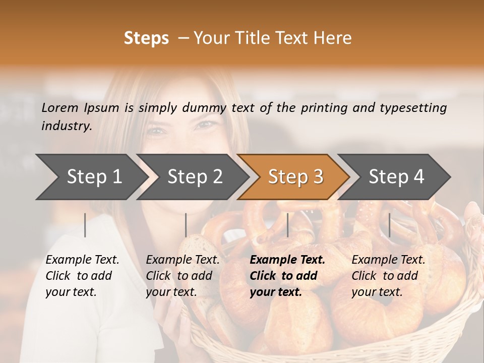 Traditional Baker Shop Assistant PowerPoint Template