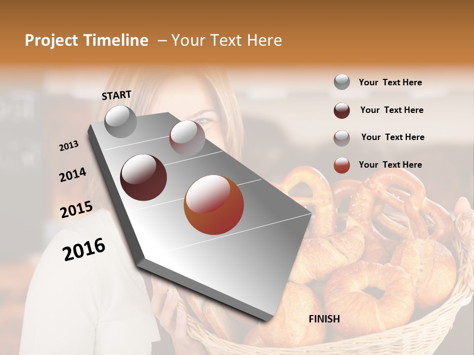 Traditional Baker Shop Assistant PowerPoint Template