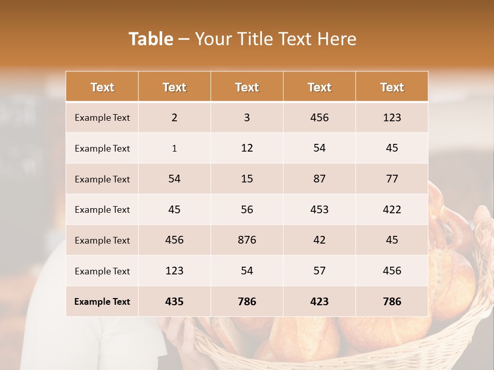 Traditional Baker Shop Assistant PowerPoint Template