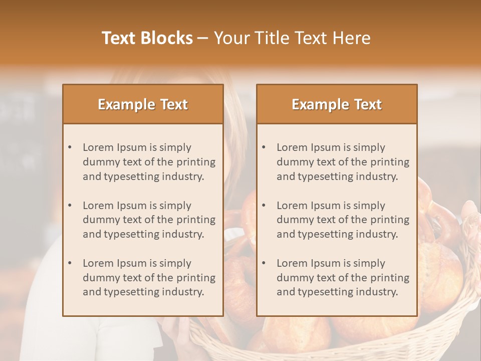 Traditional Baker Shop Assistant PowerPoint Template