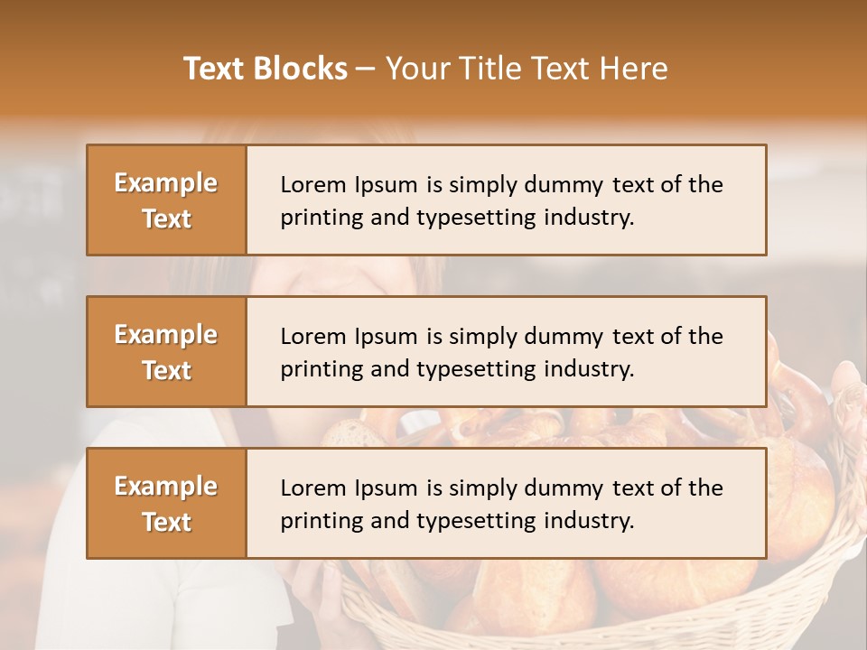 Traditional Baker Shop Assistant PowerPoint Template
