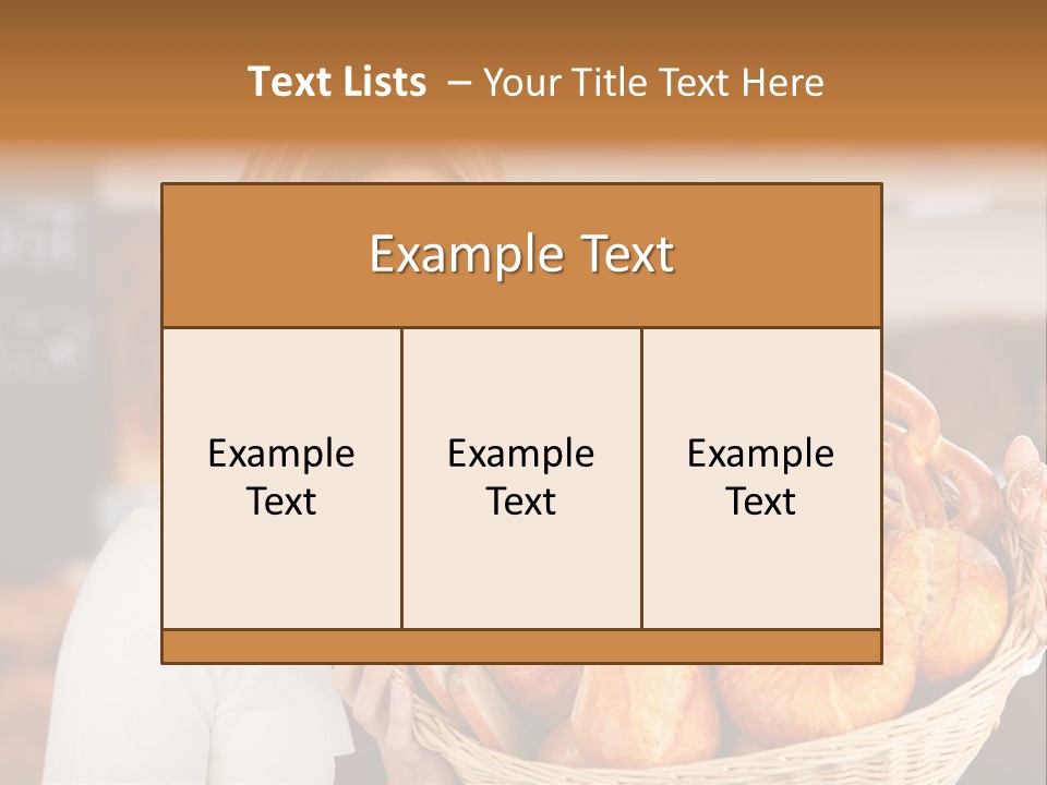 Traditional Baker Shop Assistant PowerPoint Template