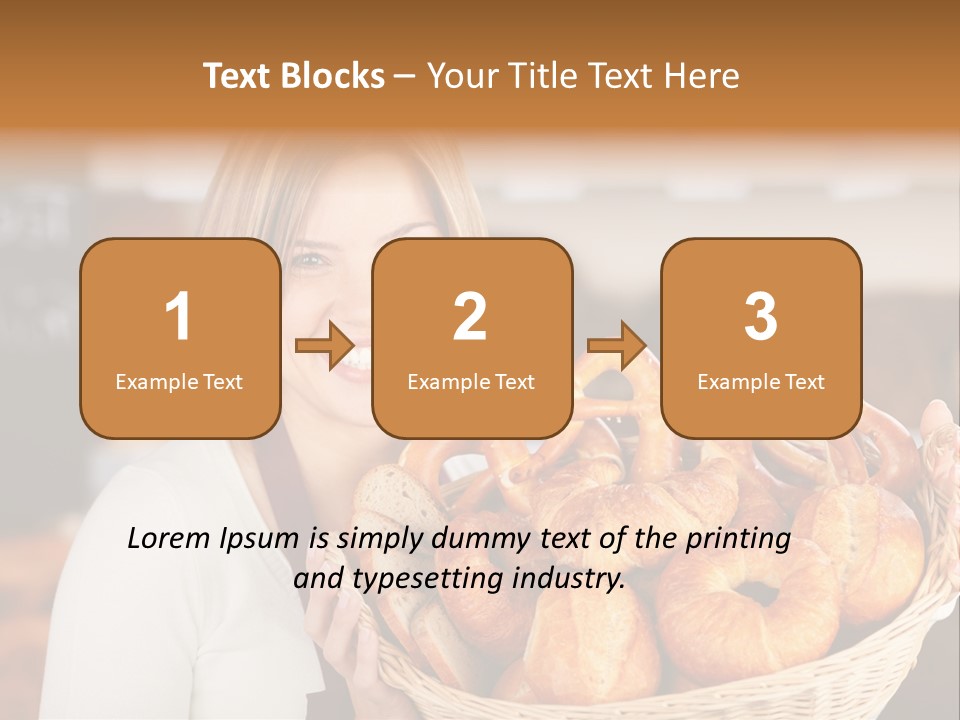 Traditional Baker Shop Assistant PowerPoint Template