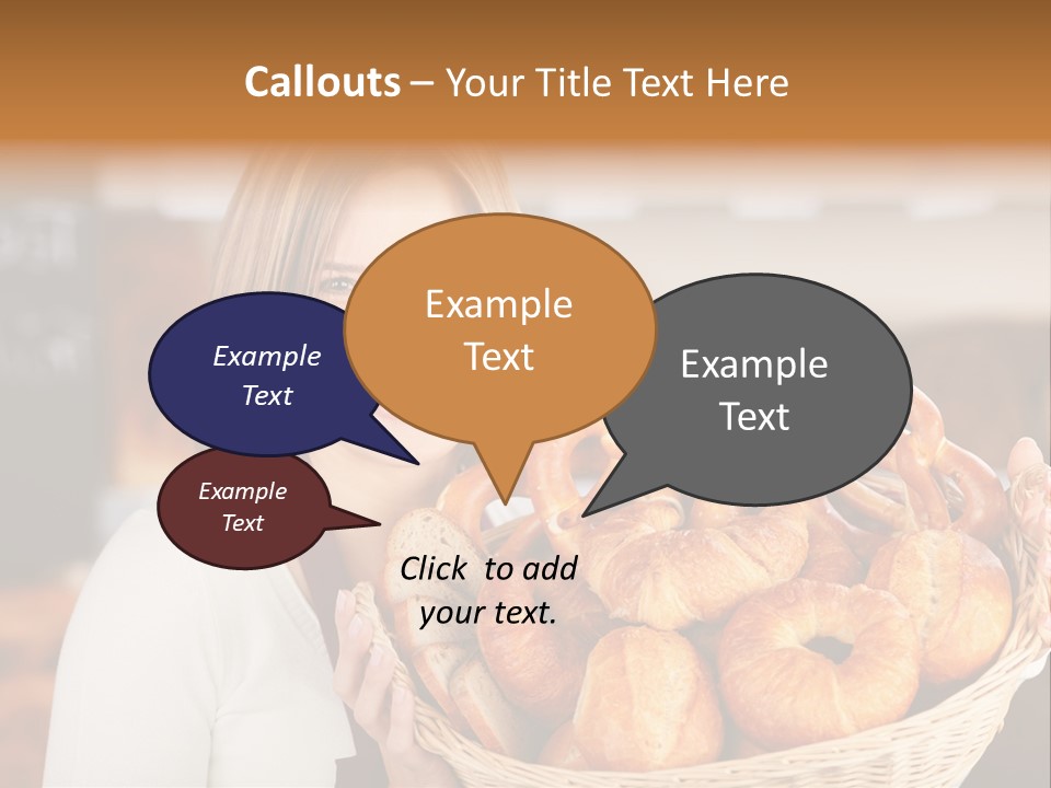 Traditional Baker Shop Assistant PowerPoint Template